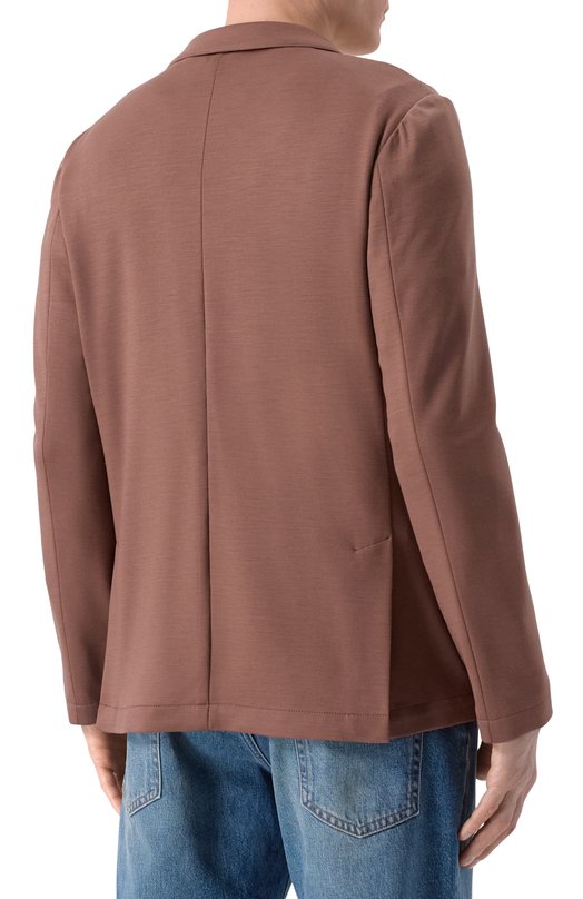 Шерстяной пиджак Marco Pescarolo GI0VE/53Y19_001 Коричневый  GI0VE/53Y19_001 Фото 4