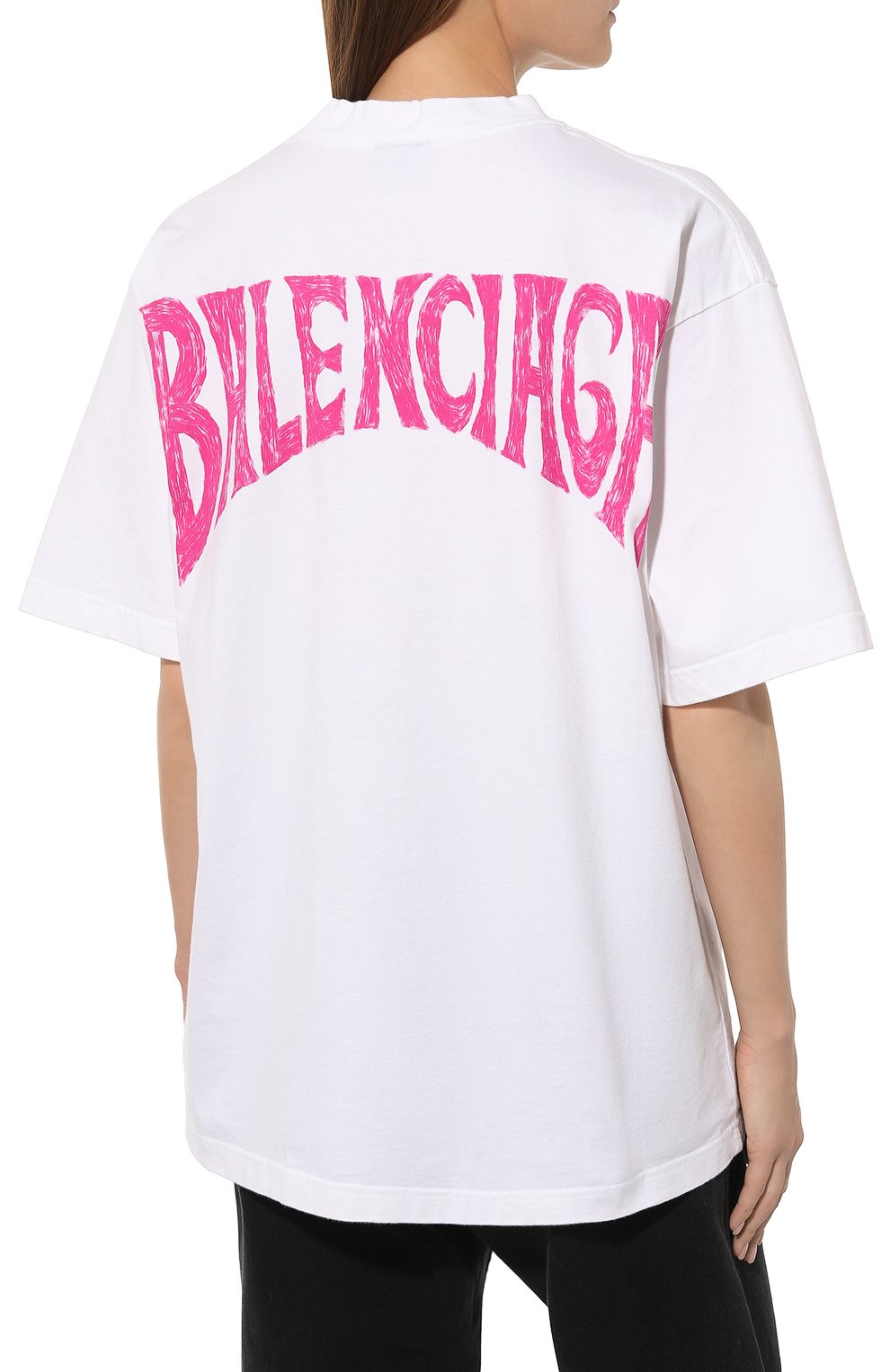 Хлопковая футболка BALENCIAGA, арт. 764235/TNVR2, фото 4