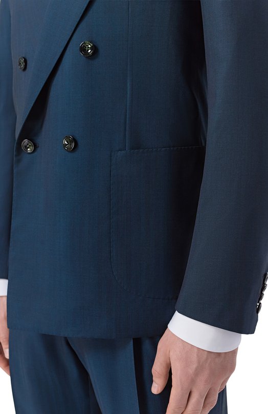 Шерстяной костюм Kiton UA87NK0641G Синий  UA87NK0641G Фото 6