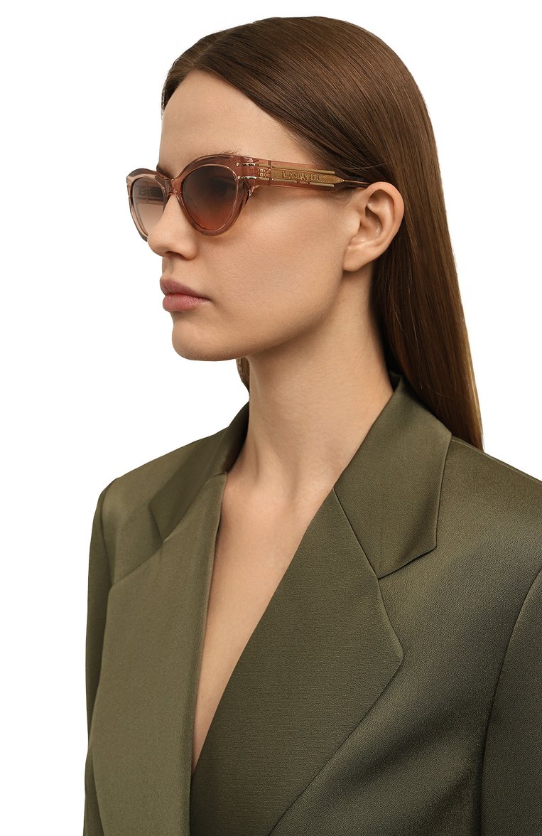 Женские солнцезащитные очки DIOR EYEWEAR розового цвета, арт. DI0RSIGNATURE B7I 40F1 | Фото 2 (Нос: Не проставлено; Региональные ограничения белый список (Axapta Mercury): Не проставлено; Тип очков: С/з; Материал: Пластик; Очки форма: Cat-eye; Оптика Гендер: оптика-женское)