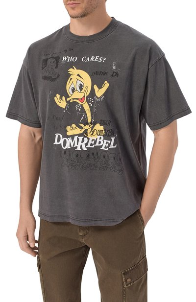 Хлопковая футболка DOMREBEL, арт. M WH0 CARES/T-SHIRT, фото 3