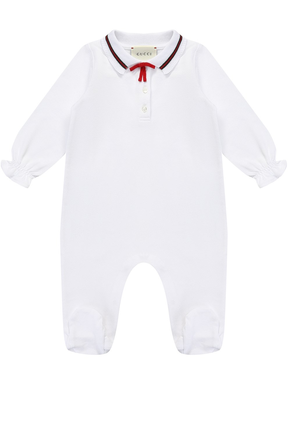 Пижама из эластичного хлопка с контрастной отделкой и бантом GUCCI, арт. 458206/X5N22, фото 1