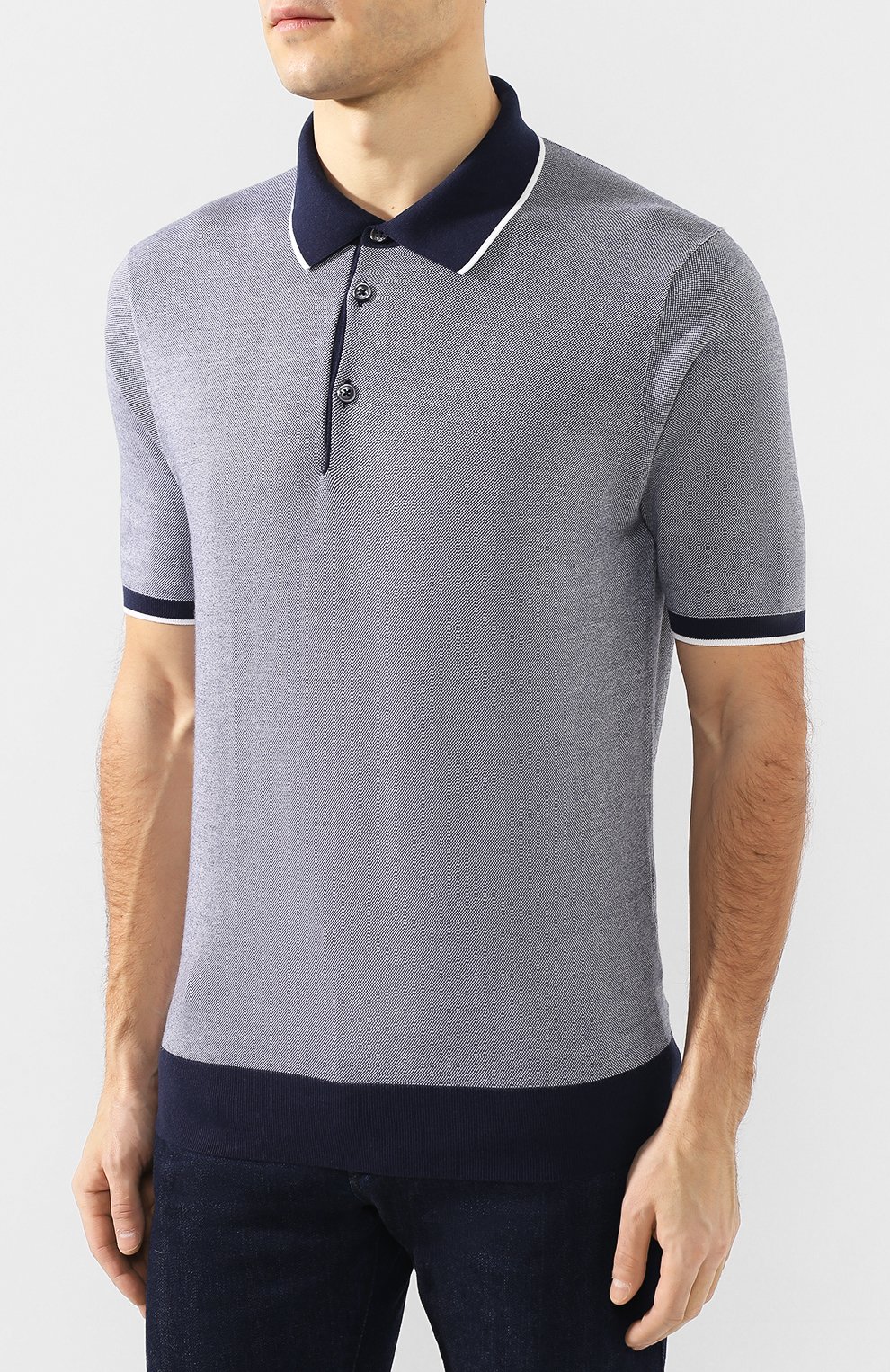 Поло из смеси хлопка и кашем�ира FIORONI, арт. MK20608C2, фото 3