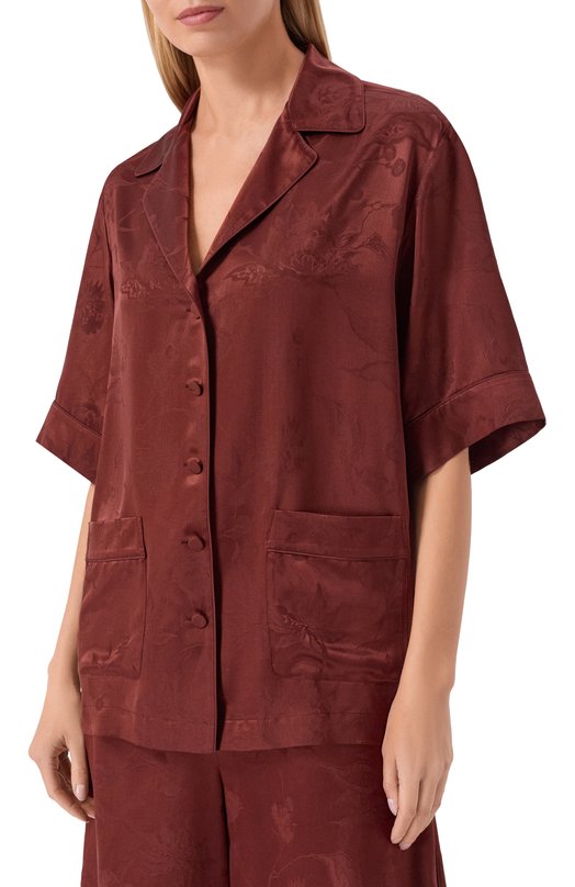 Шелковая рубашка MVST M26.2PW.B032/F126 Коричневый  M26.2PW.B032/F126 Фото 3