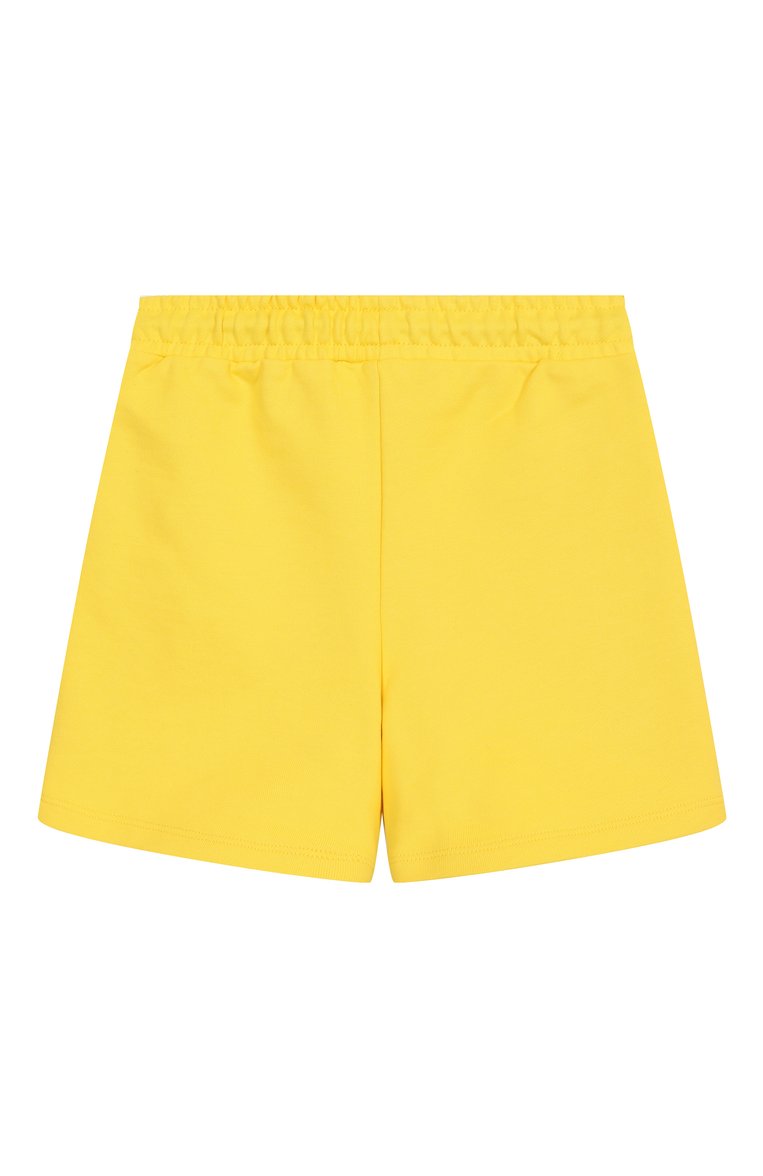Детские хлопковые шорты MARC JACOBS (THE) желтого цвета, арт. W60498 | Фото 2 (Нос: Не проставлено; Материал внешний: Хлопок; Случай: Повседневный; Девочки Кросс-КТ: Шорты-спорт; Ростовка одежда: 3 года | 98 см, 5 лет | 110 см, 7 лет | 122 см, 9 лет | 134 см, 12 лет | 152 см, 2 года | 92 см, 4 года | 104 см)