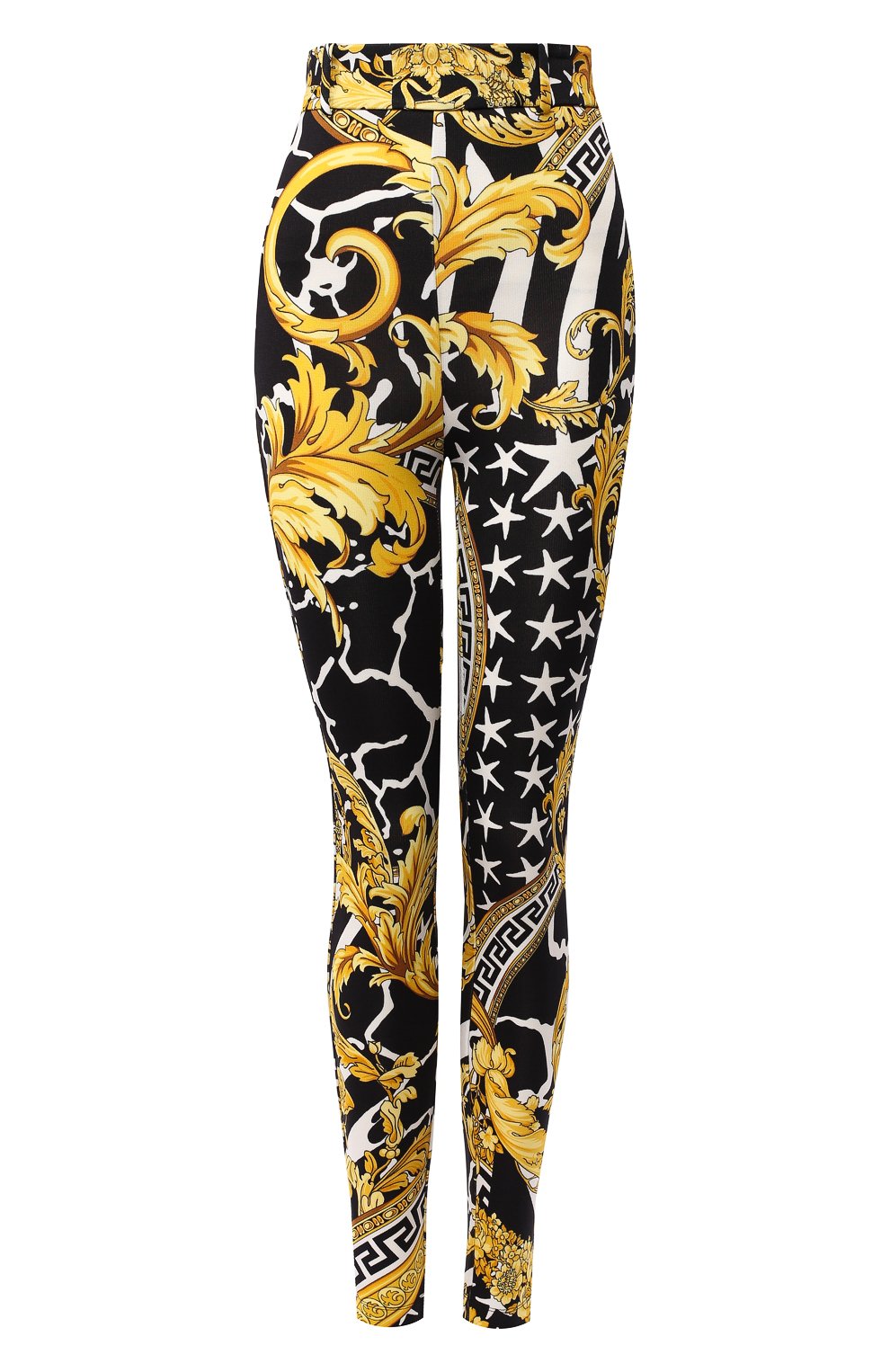 Легинсы с принтом VERSACE разноцветного цвета по цене 105000 руб., арт. A83568/A231040, фото 1 Легинсы с принтом VERSACE, арт. A83568/A231040, фото 1