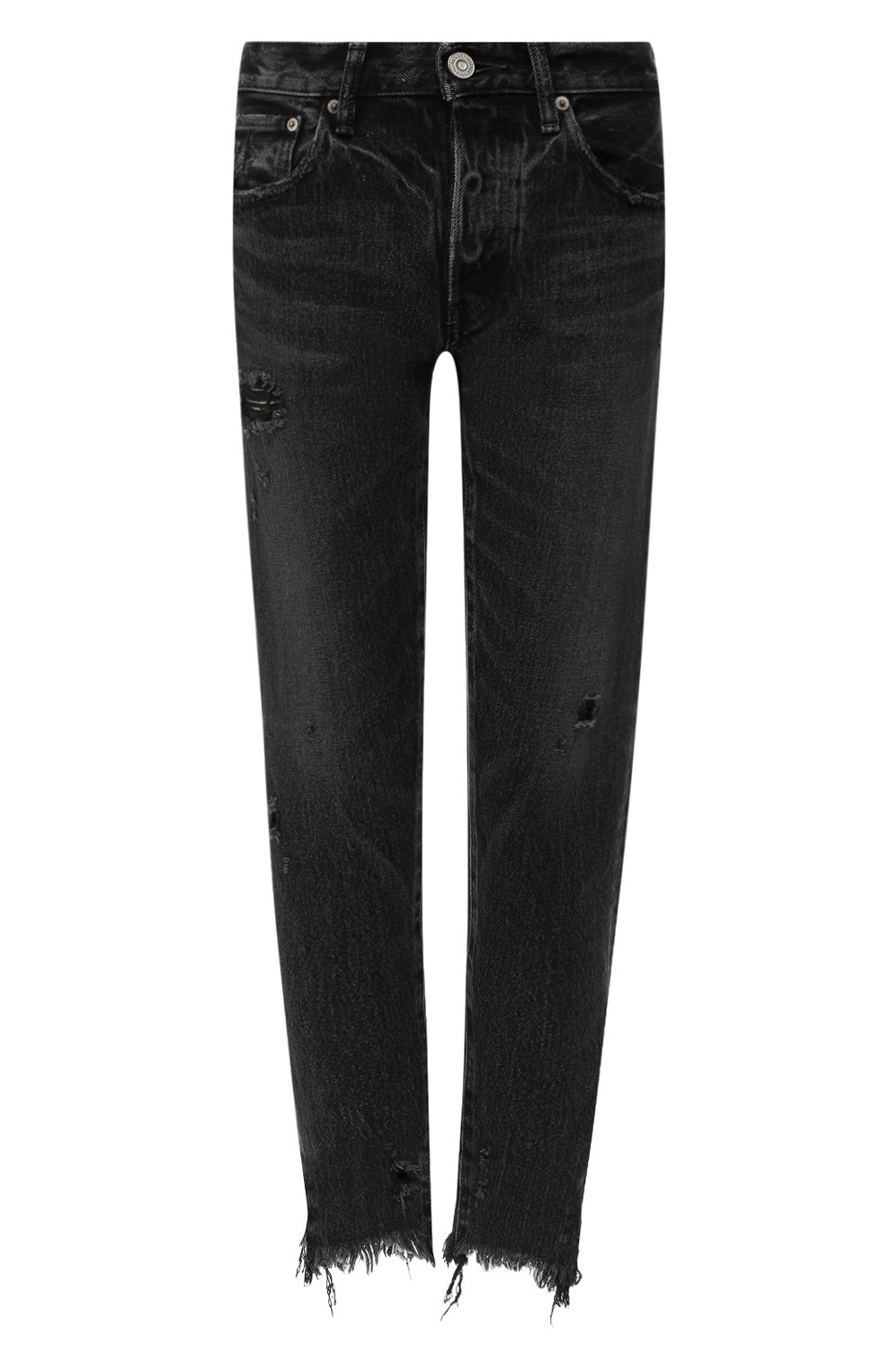 Джинсы с потертостями MOUSSY черного цвета по цене 20550 руб., арт. 025CSC11-2190, фото 1 Джинсы с потертостями MOUSSY, арт. 025CSC11-2190, фото 1
