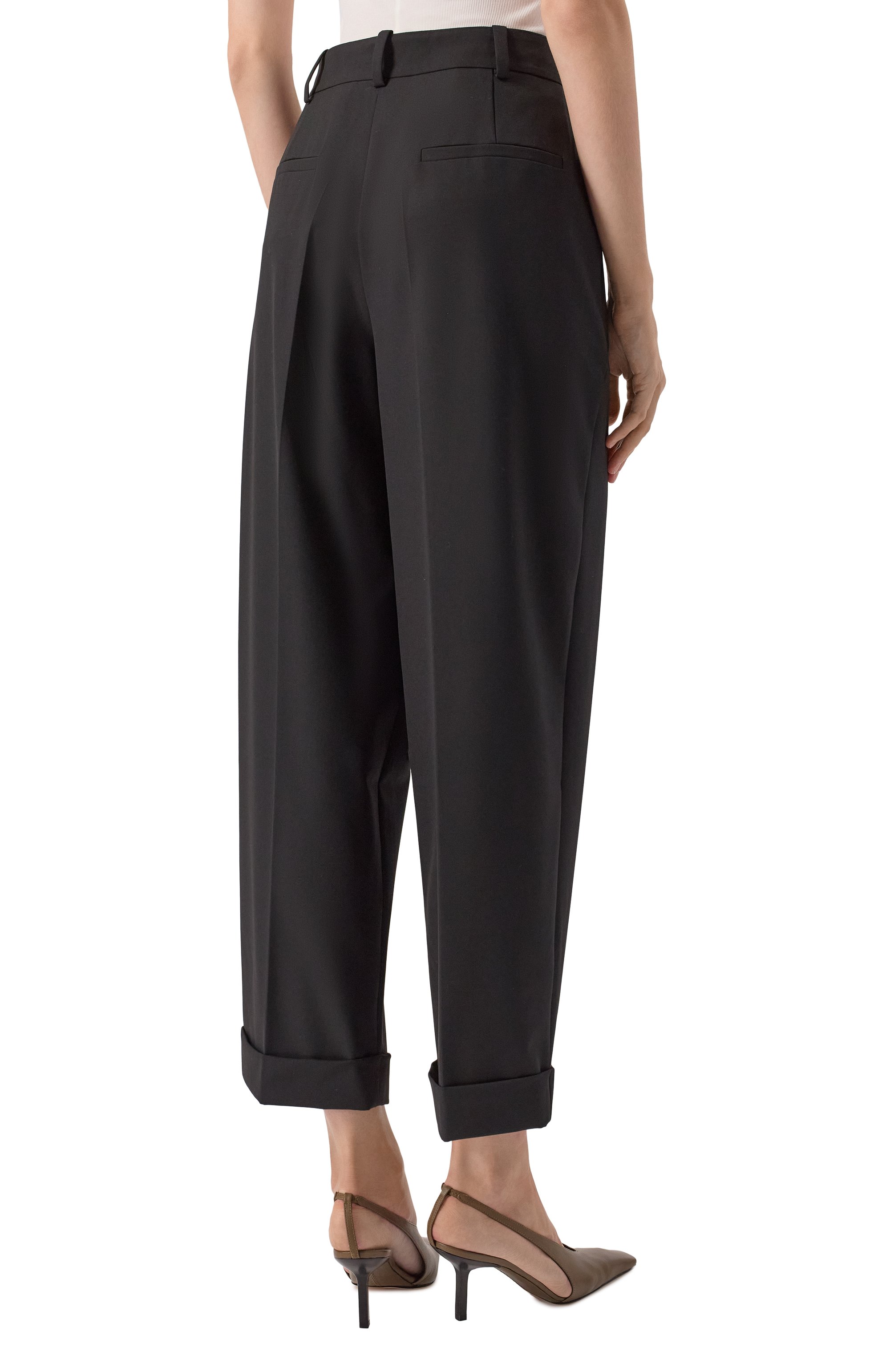 Брюки 12 STOREEZ черного цвета по цене 19000 руб., арт. 124806, фото 4 Брюки 12 STOREEZ, арт. 124806, фото 4