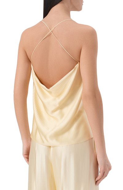 Топ из вискозы ARMARIUM кремового цвета по цене 59050 руб., арт. ARMFWT043/V015, фото 4 Топ из вискозы ARMARIUM, арт. ARMFWT043/V015, фото 4