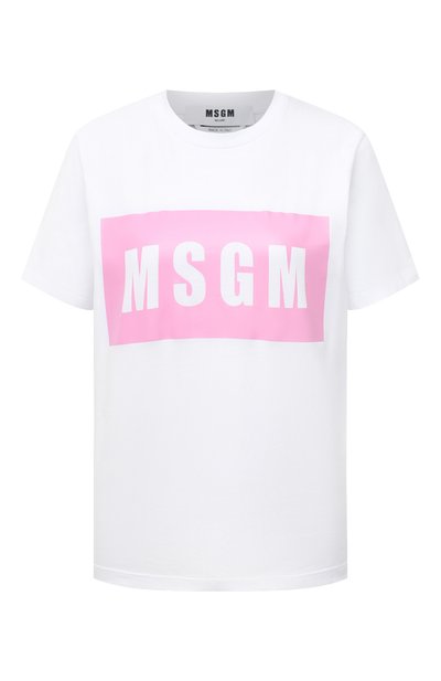 Женская хлопковая футболка MSGM, арт. 3041MDM95 217298