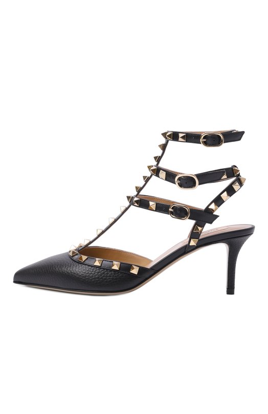 Кожаные туфли Rockstud 65 Valentino 8W2S0375/VCE Чёрный  8W2S0375/VCE Фото 4