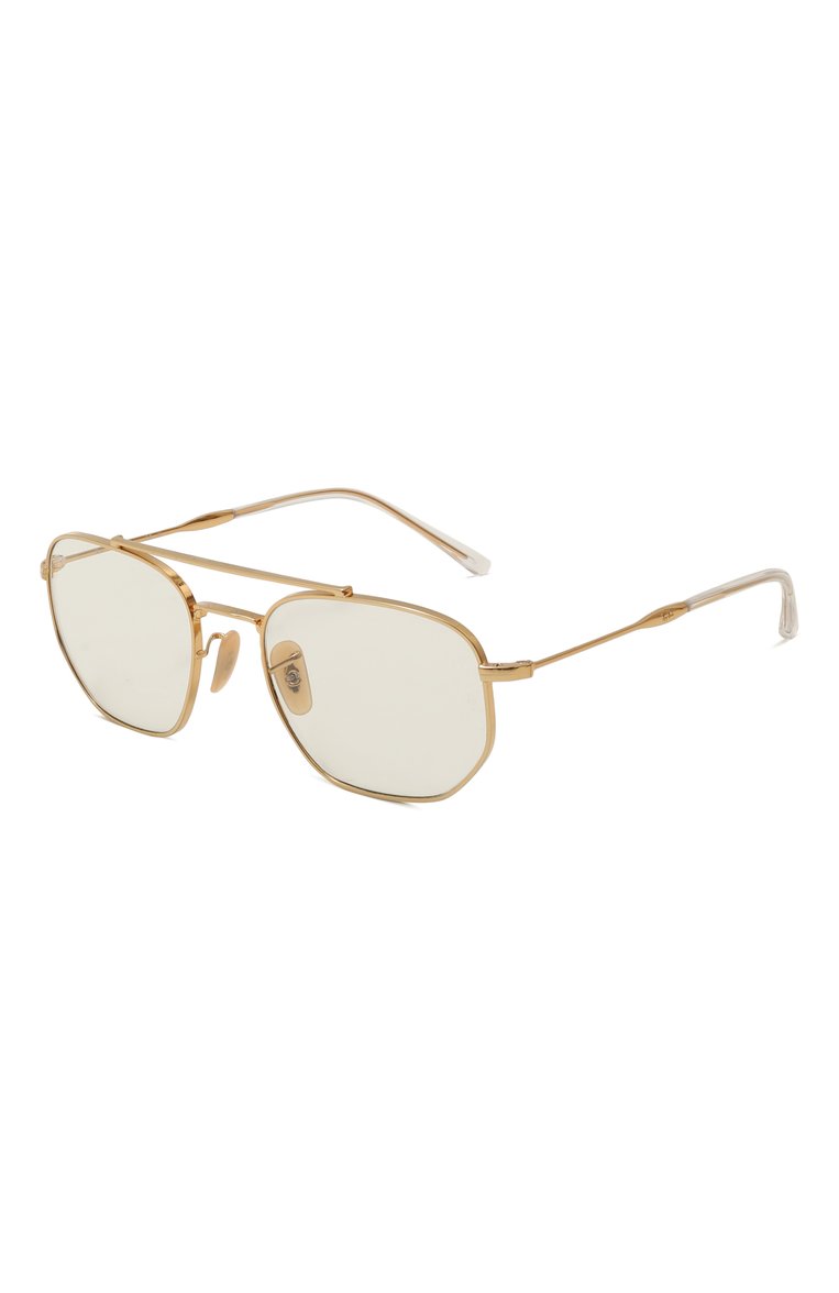 Женские солнцезащитные очки RAY-BAN золотого цвета, арт. 3707-001/GG | Фото 1 (Региональные ограничения белый список (Axapta Mercury): Не проставлено; Нос: Не проставлено; Кросс-КТ: С/з-унисекс; Материал: Металл; Тип очков: С/з; Очки форма: Авиаторы; Оптика Гендер: оптика-унисекс)