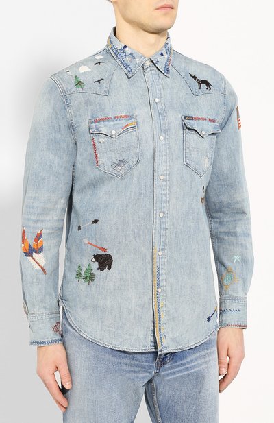 Джинсовая рубашка POLO RALPH LAUREN, арт. 710786275, фото 3