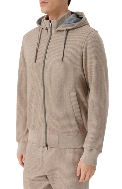 Хлопковая толстовка ANDREA CAMPAGNA бежевого цвета по цене 91950 руб., арт. 19M407.GZ00.CAMP./54, фото 3 Хлопковая толстовка ANDREA CAMPAGNA, арт. 19M407.GZ00.CAMP./54, фото 3