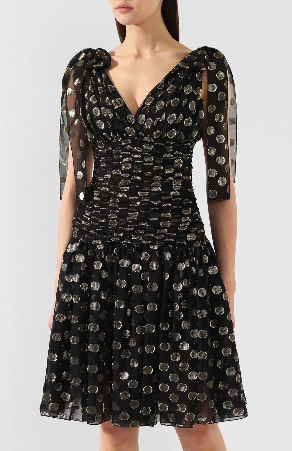Шелковое платье DOLCE & GABBANA, арт. F6D0XT/HJMBI, фото 3