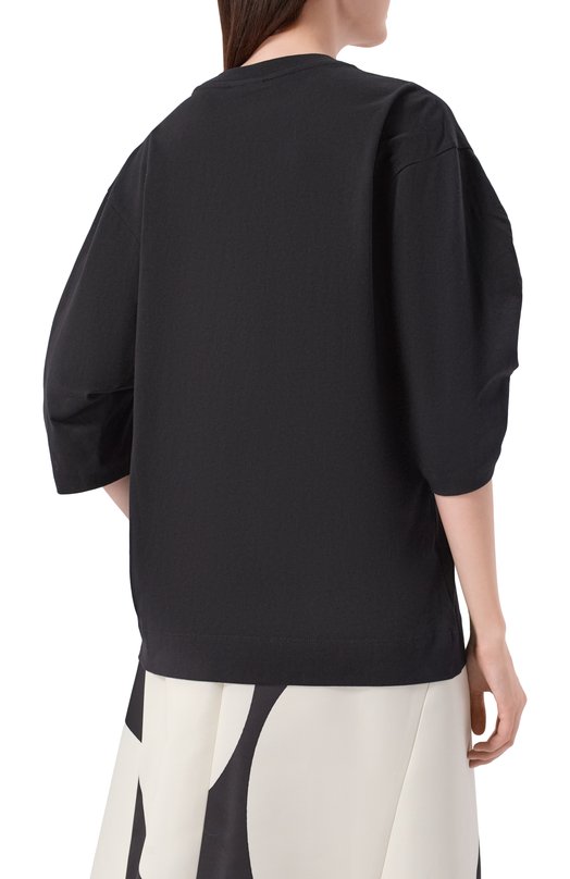 Хлопковая футболка Dries Van Noten 011107/3603 Чёрный  011107/3603 Фото 4