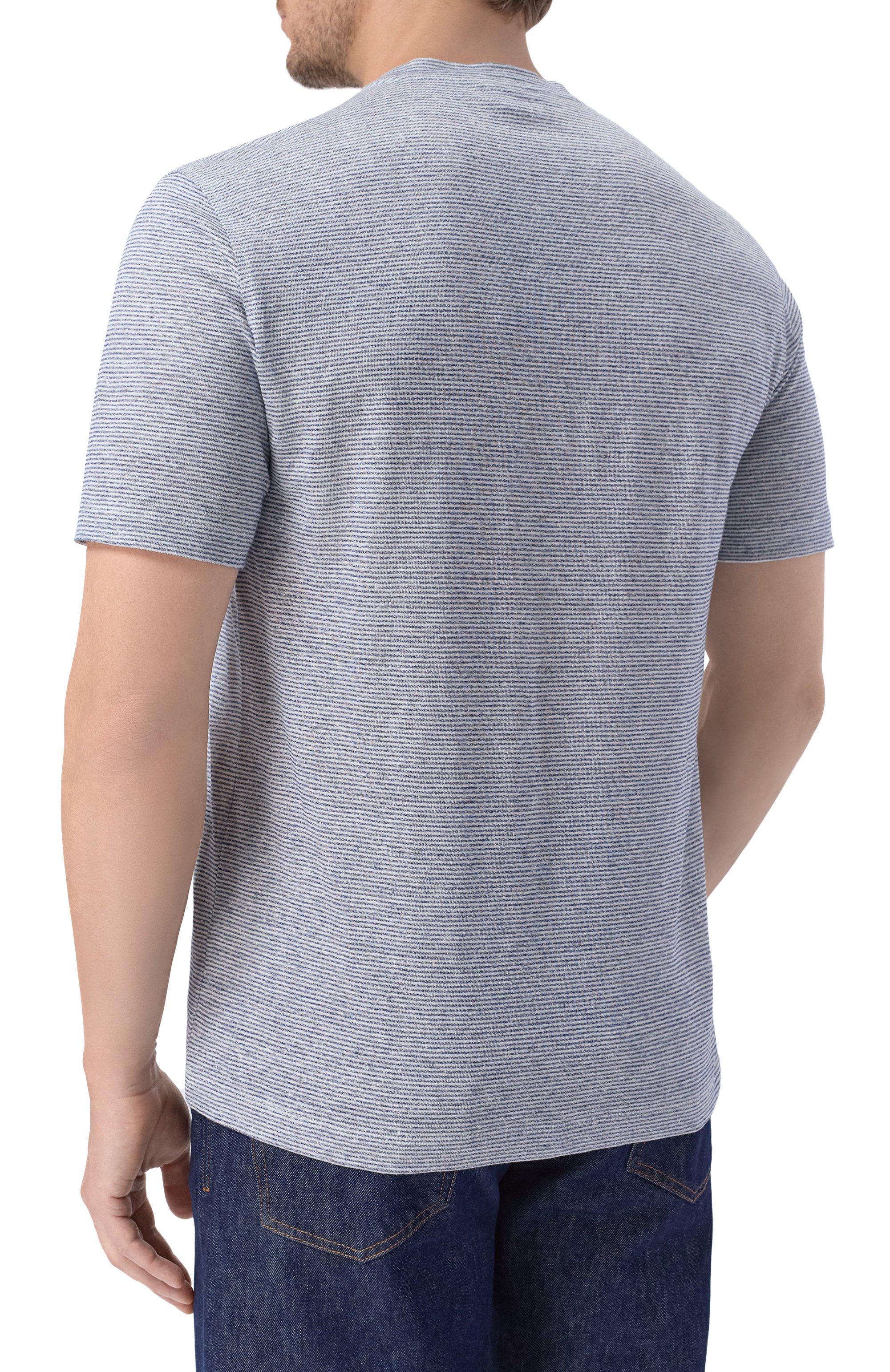 Футболка изо льна и хлопка BRIONI, арт. UJPQ0L/PD604, фото 4