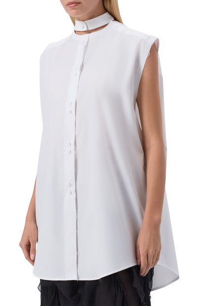 Хлопковая блузка ISABEL BENENATO, арт. DW72S26, фото 3