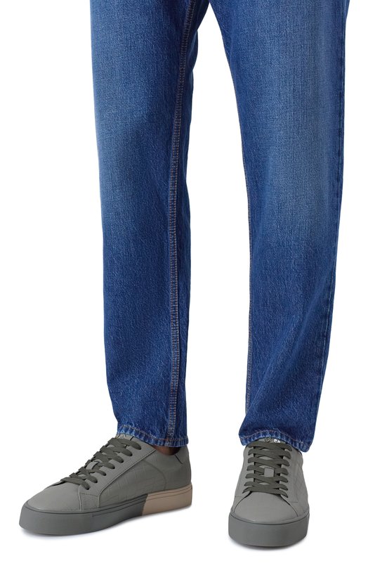 Кожаные кеды Essence Hide and Jack EIBKLGRNB/G Хаки  EIBKLGRNB/G Фото 3