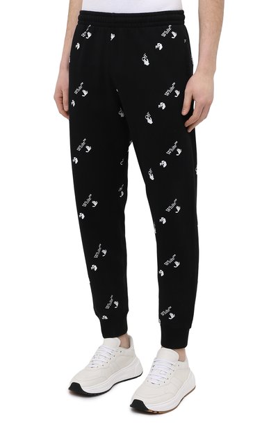 Хлопковые джоггеры OFF-WHITE, арт. 0MCH033R21FLE004, фото 3