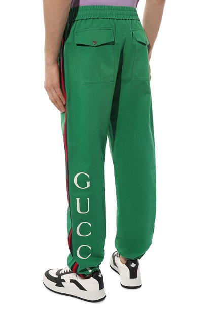 Хлопковые джоггеры GUCCI, арт. 676350 Z8AUY, фото 4