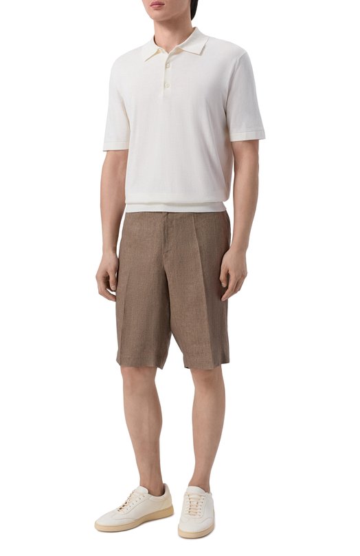 Льняные шорты Capobianco 20M851.LL00._001 Коричневый  20M851.LL00._001 Фото 2