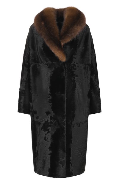 Женское шуба из каракульчи с воротником из соболя VICTORIA KUSENKOVA, арт. 707103502447