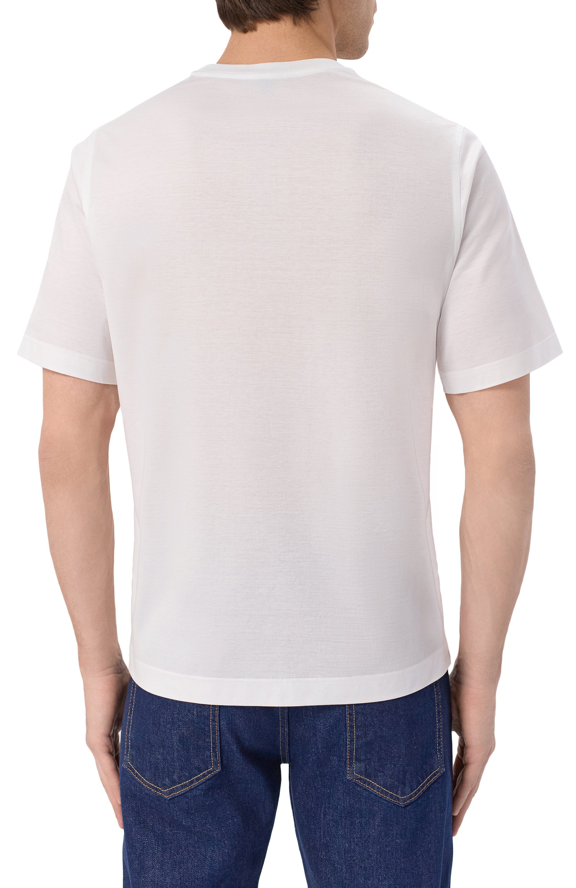 Хлопковая футболка ZILLI, арт. TSR02AM0100VNI000, фото 4