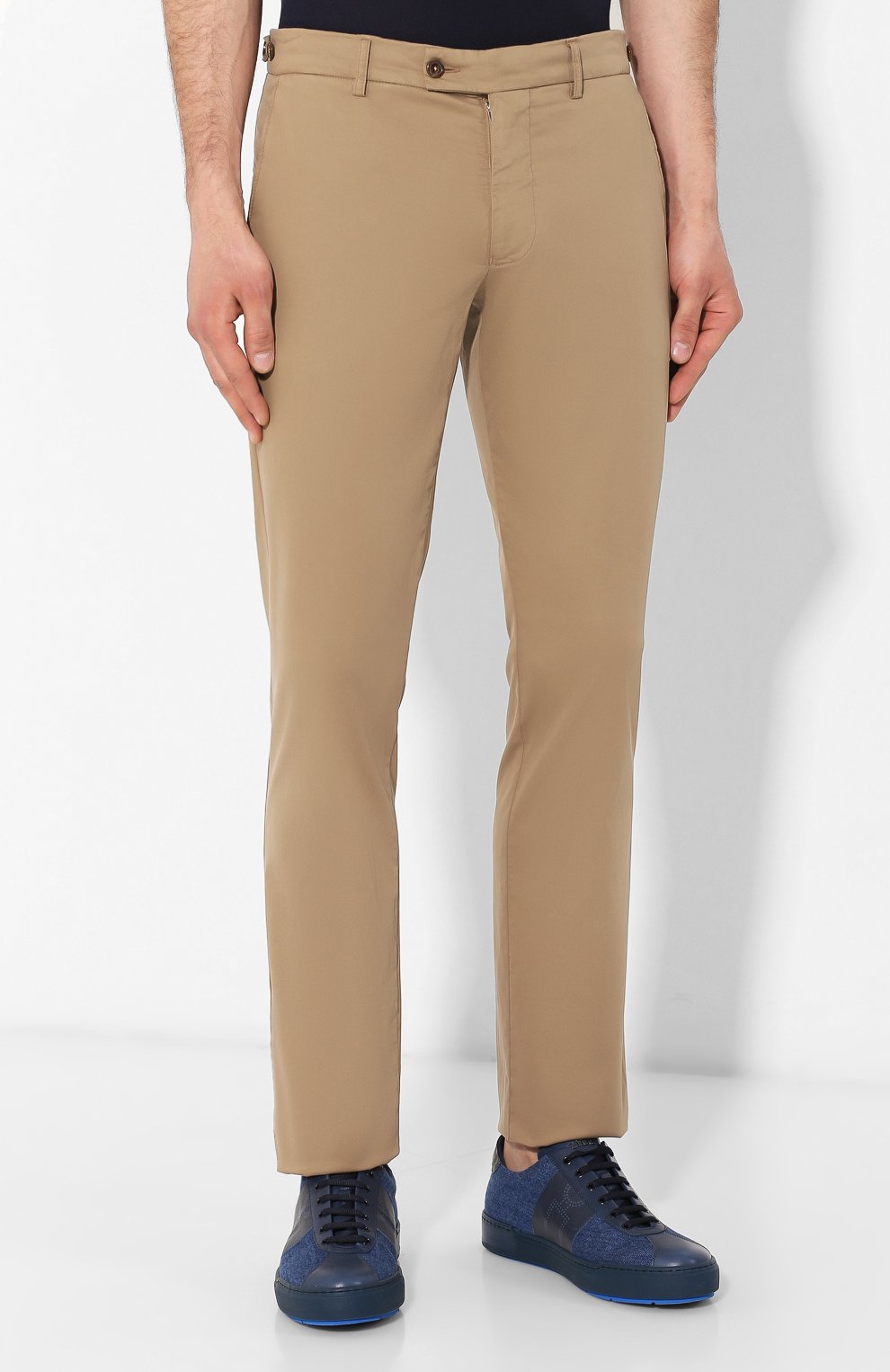 Брюки из смеси хлопка и шелка ANDREA CAMPAGNA, арт. SC/1 FIBB/BN0002BX, фото 3