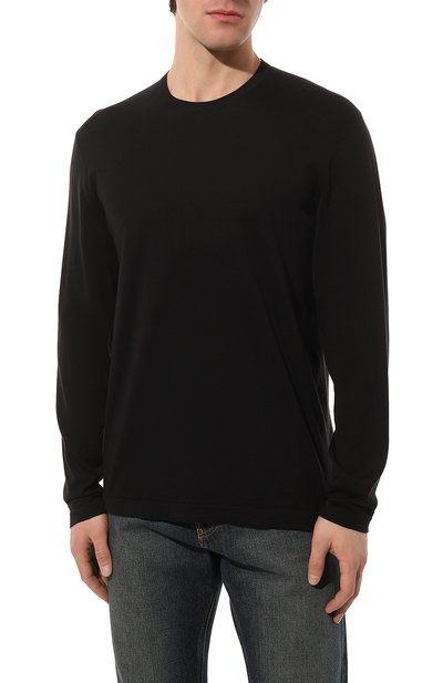 Хлопковый джемпер JAMES PERSE черного цвета по цене 34350 руб., арт. MFGC3054/BLK, фото 3 Хлопковый джемпер JAMES PERSE, арт. MFGC3054/BLK, фото 3