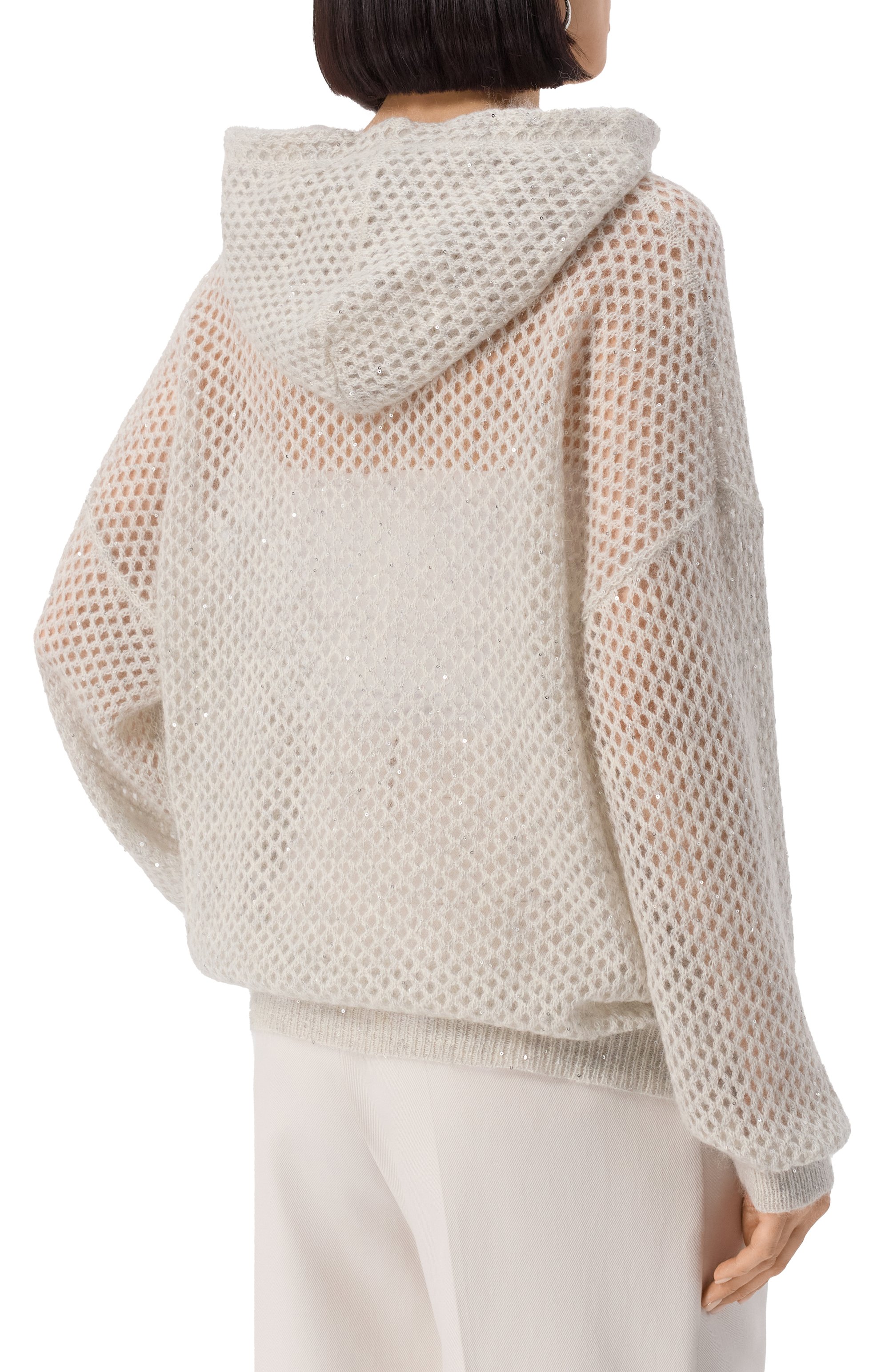 Худи из шерсти и хлопка BRUNELLO CUCINELLI, арт. MPS732409P, фото 4