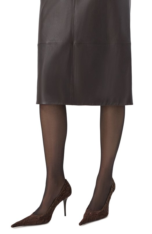 Текстильные туфли Thierry 95 Saint Laurent 853179/AAE9M Коричневый  853179/AAE9M Фото 2