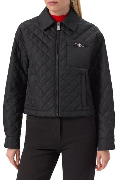 Куртка VERSACE черного цвета по цене 262000 руб., арт. 1018227/1A13519, фото 3 Куртка VERSACE, арт. 1018227/1A13519, фото 3