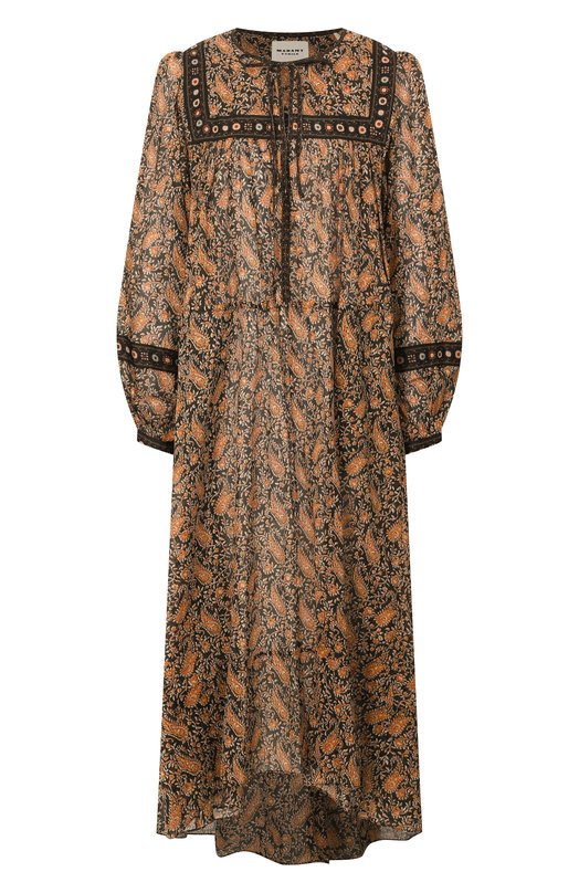 Хлопковое платье Isabel Marant Etoile 25PR00027FA/C1J04E Оранжевый 25PR00027FA/C1J04E