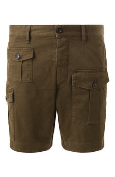 Мужские джинсовые шорты DSQUARED2 хаки цвета, арт. S74MU0780/S39021 | Фото 1 (Длина Шорты М: До колена; Материал сплава: Проставлено; Драгоценные камни: Проставлено; Кросс-КТ: Деним; Силуэт М (брюки): Карго; Случай: Повседневный; Принт: Без принта; Материал внешний: Деним, Хлопок; Стили: Милитари)