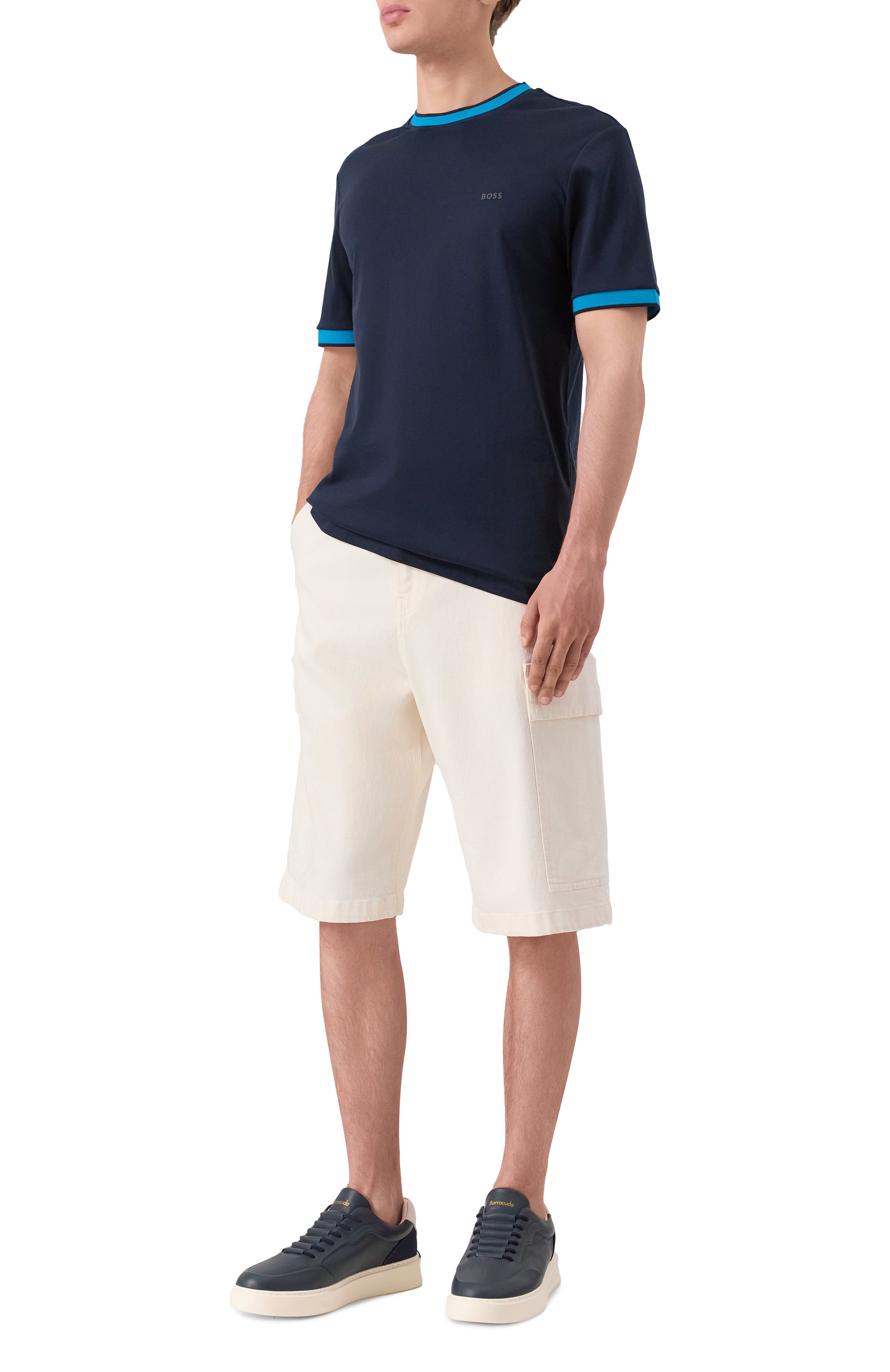 Хлопковая футболка BOSS, арт. 50543858, фото 2