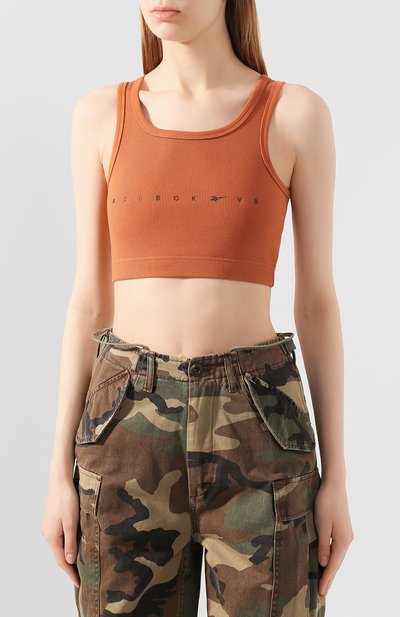 Топ reebok x victoria beckham REEBOK оранжевого цвета по цене 4575 руб., арт. GF0236, фото 3 Топ reebok x victoria beckham REEBOK, арт. GF0236, фото 3