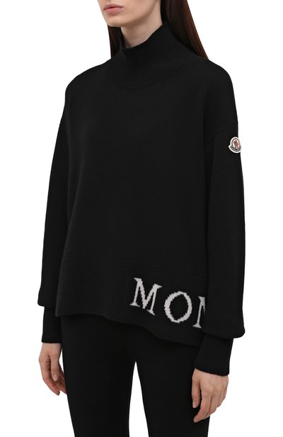 Свитер из шерсти и кашемира MONCLER черного цвета по цене 62400 руб., арт. G2-093-9F000-12-A9564, фото 3 Свитер из шерсти и кашемира MONCLER, арт. G2-093-9F000-12-A9564, фото 3