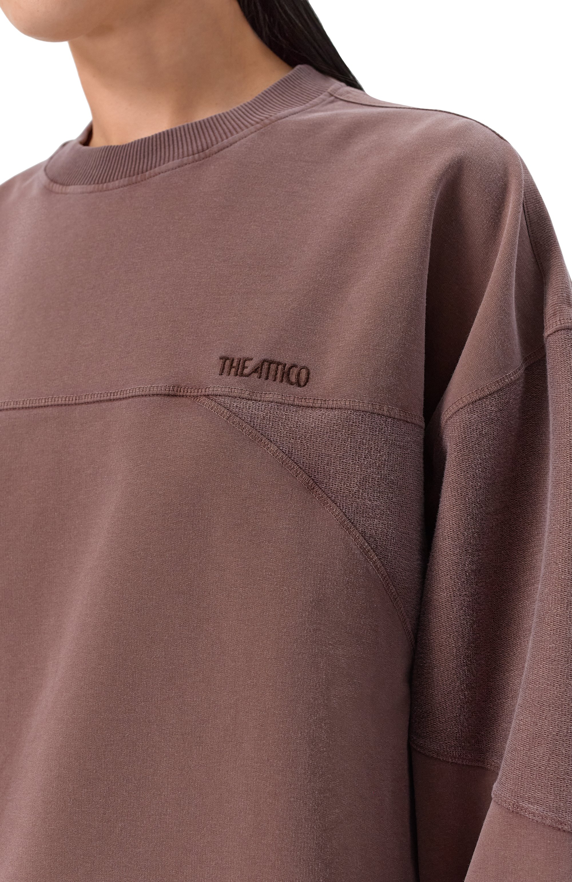 Хлопковый свитшот THE ATTICO, арт. 260WCF00025/JJF006AA, фото 5