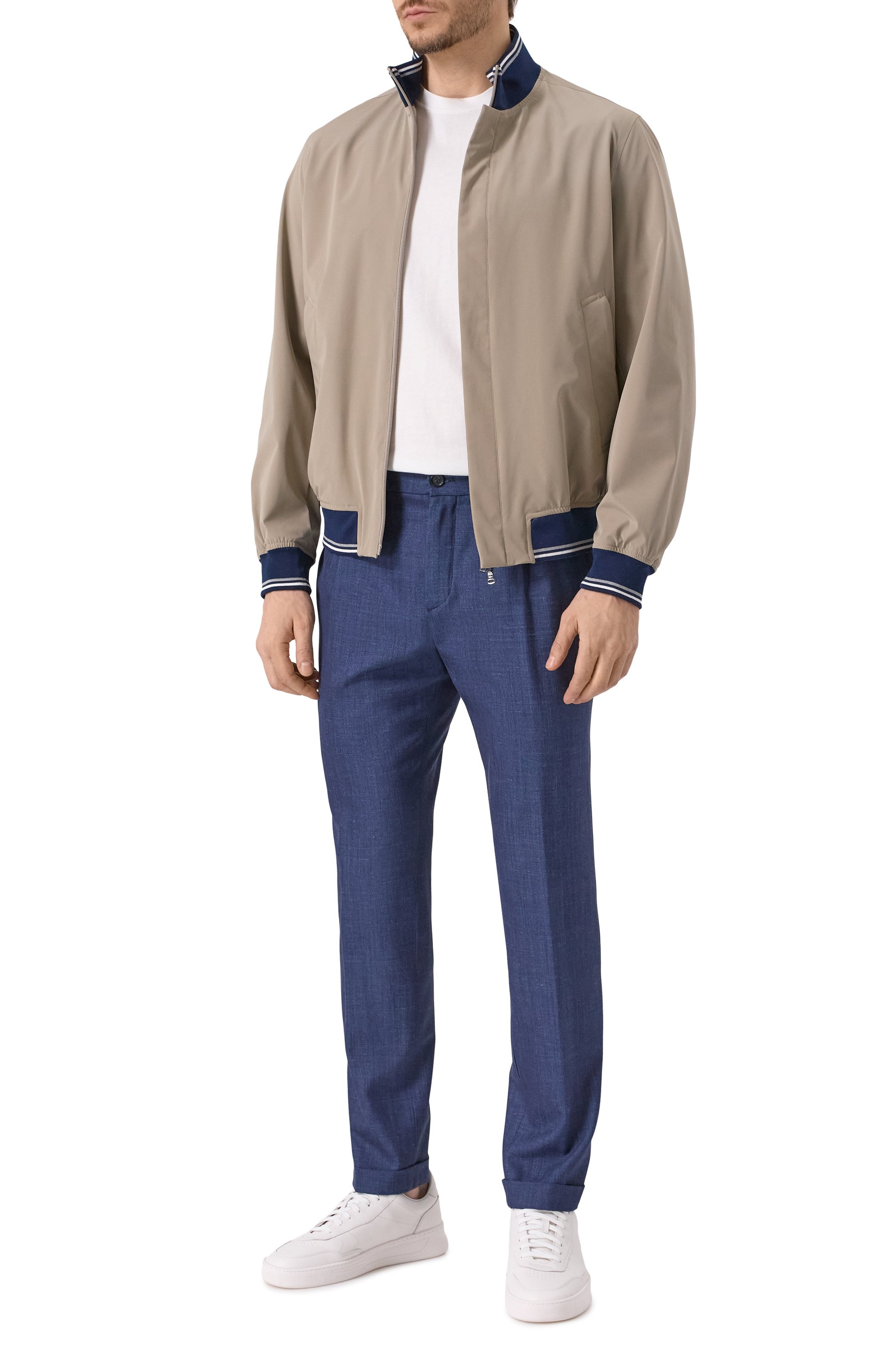 Брюки из шерсти и шелка PAUL&SHARK, арт. 25414073, фото 2