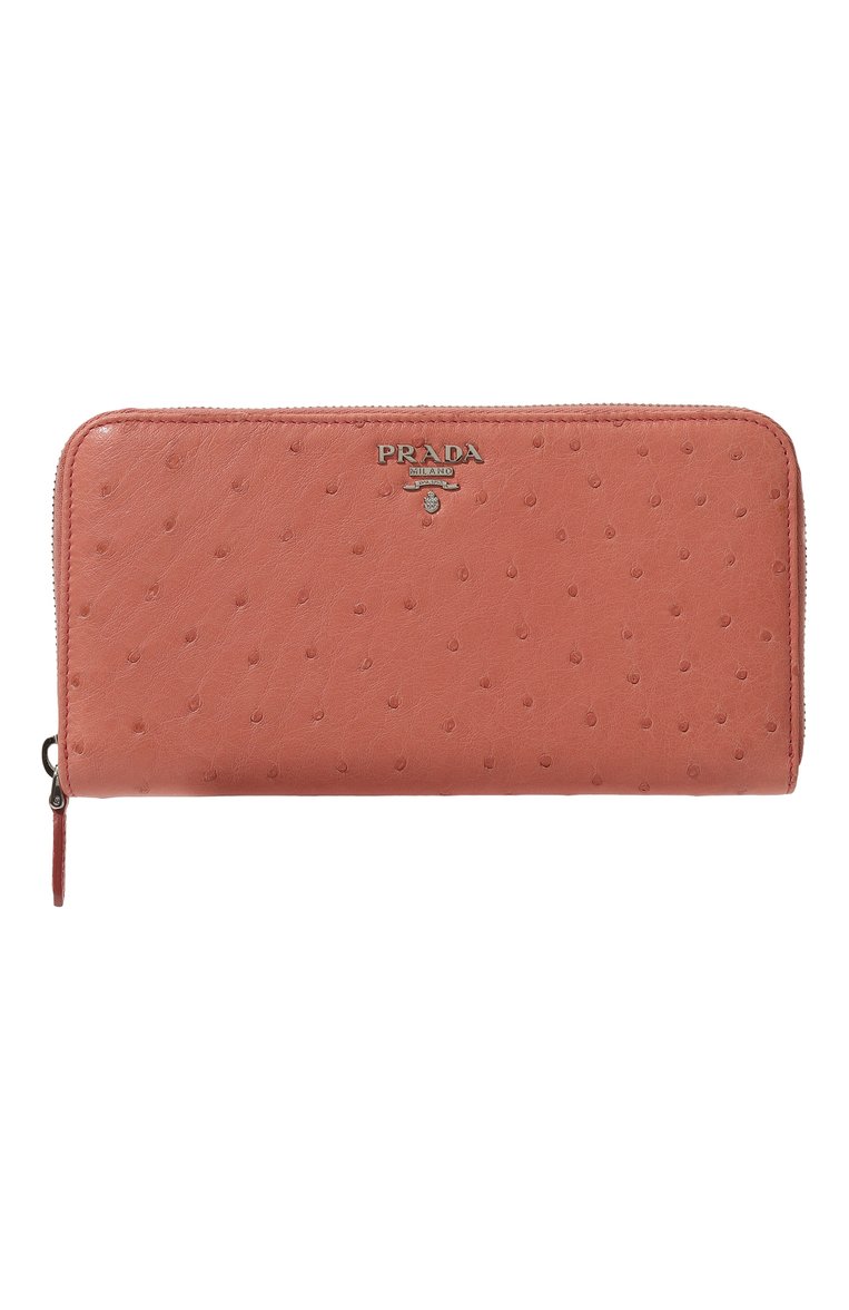 Кошелек из кожи страуса PRADA, арт. 1ML506-130-F060M, фото 1