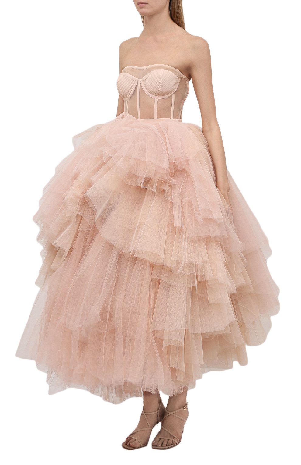 Шелковое платье ALEXANDER MCQUEEN, арт. 660191/QZAC0, фото 3