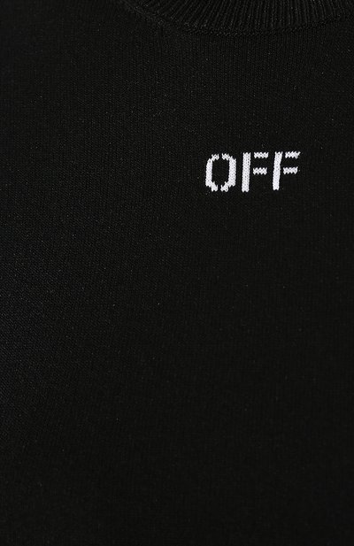 Футболка из вискозы OFF-WHITE черно-белого цвета по цене 32400 руб., арт. 0WHE001R19C980531001, фото 5 Футболка из вискозы OFF-WHITE, арт. 0WHE001R19C980531001, фото 5