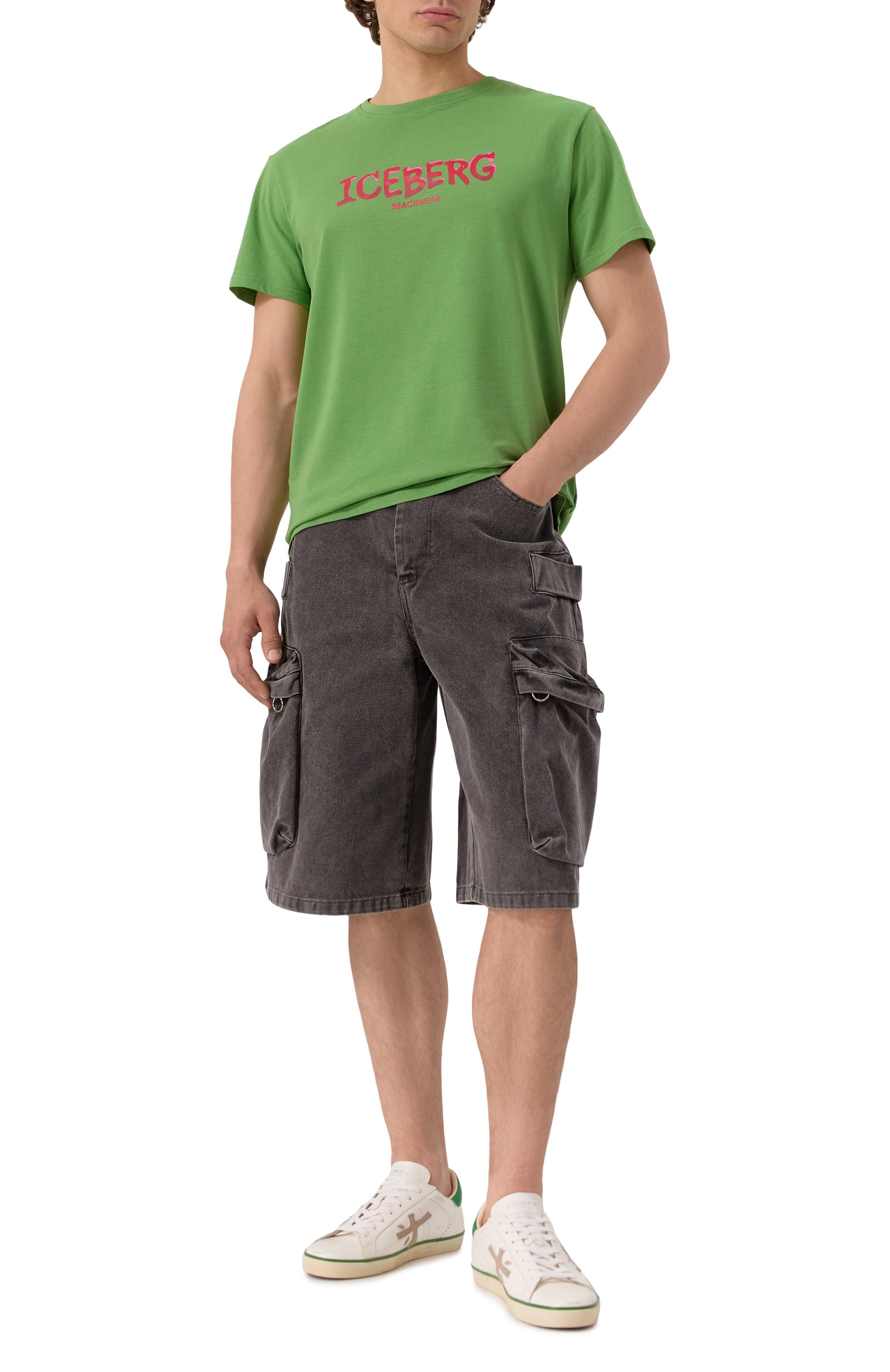 Хлопковая футболка ICEBERG, арт. ICE25MTS01, фото 2
