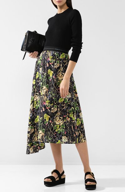 Замшевые босоножки на платформе PRADA, арт. 1XZ658-XVD-F0002-40, фото 2