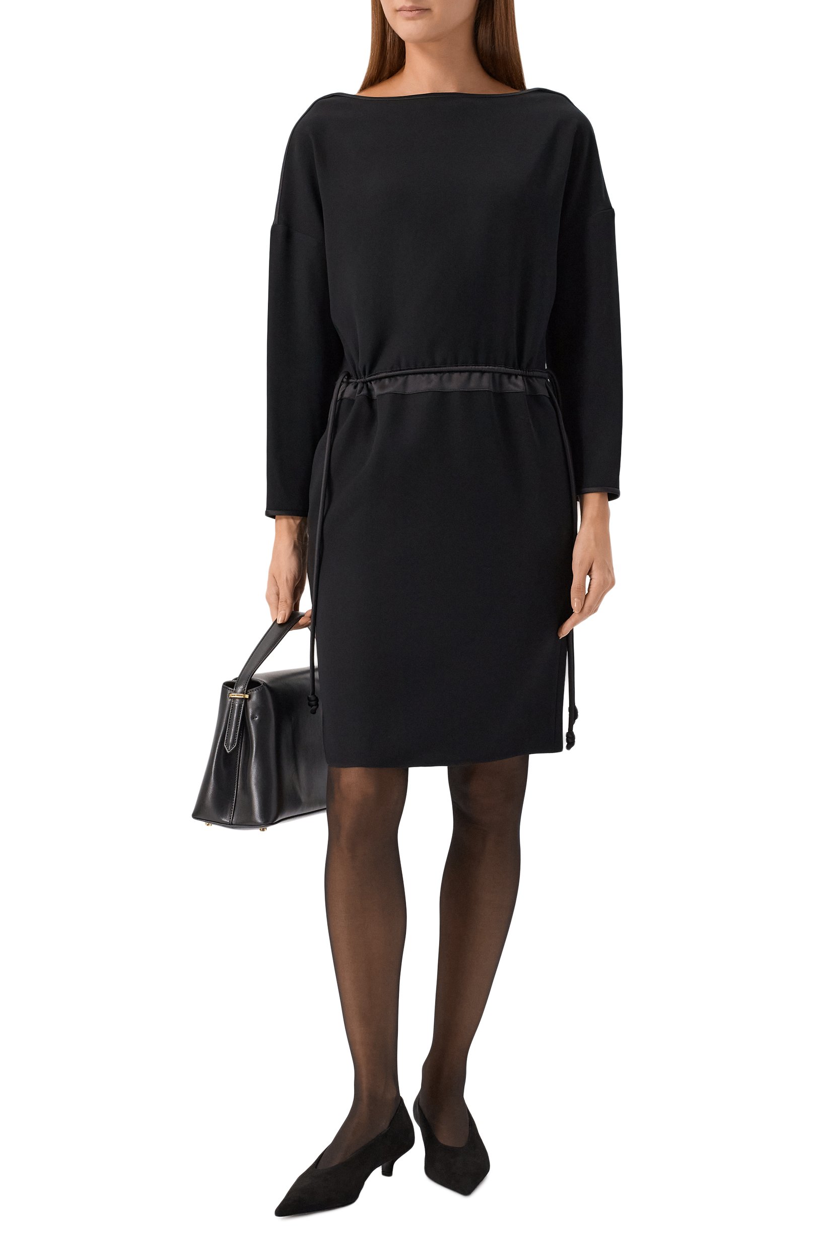 Платье EMPORIO ARMANI черного цвета по цене 78250 руб., арт. EW004297/AF10206, фото 2 Платье EMPORIO ARMANI, арт. EW004297/AF10206, фото 2