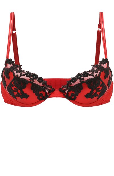 Шелковый бюстгальтер с кружевной отделкой LA PERLA, арт. 906183, фото 1