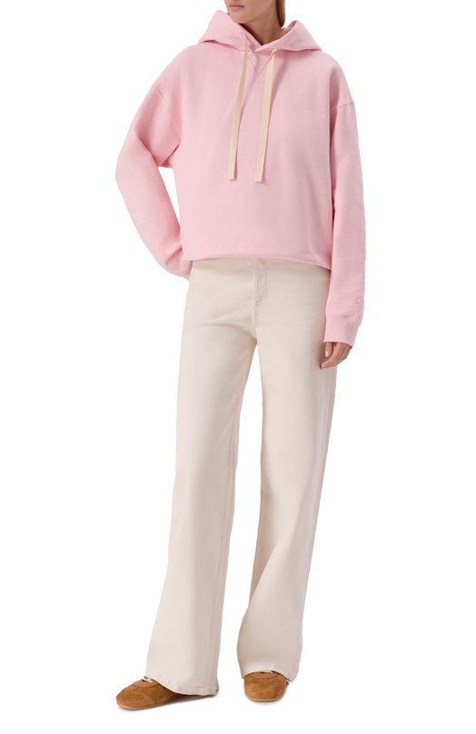 Хлопковое худи Jil Sander J40GU0121/J20039 Розовый  J40GU0121/J20039 Фото 2
