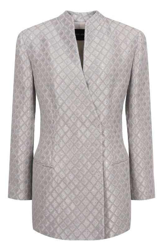 Жакет с отделкой пайетками Giorgio Armani GW000845/TE13744 Серебряный GW000845/TE13744