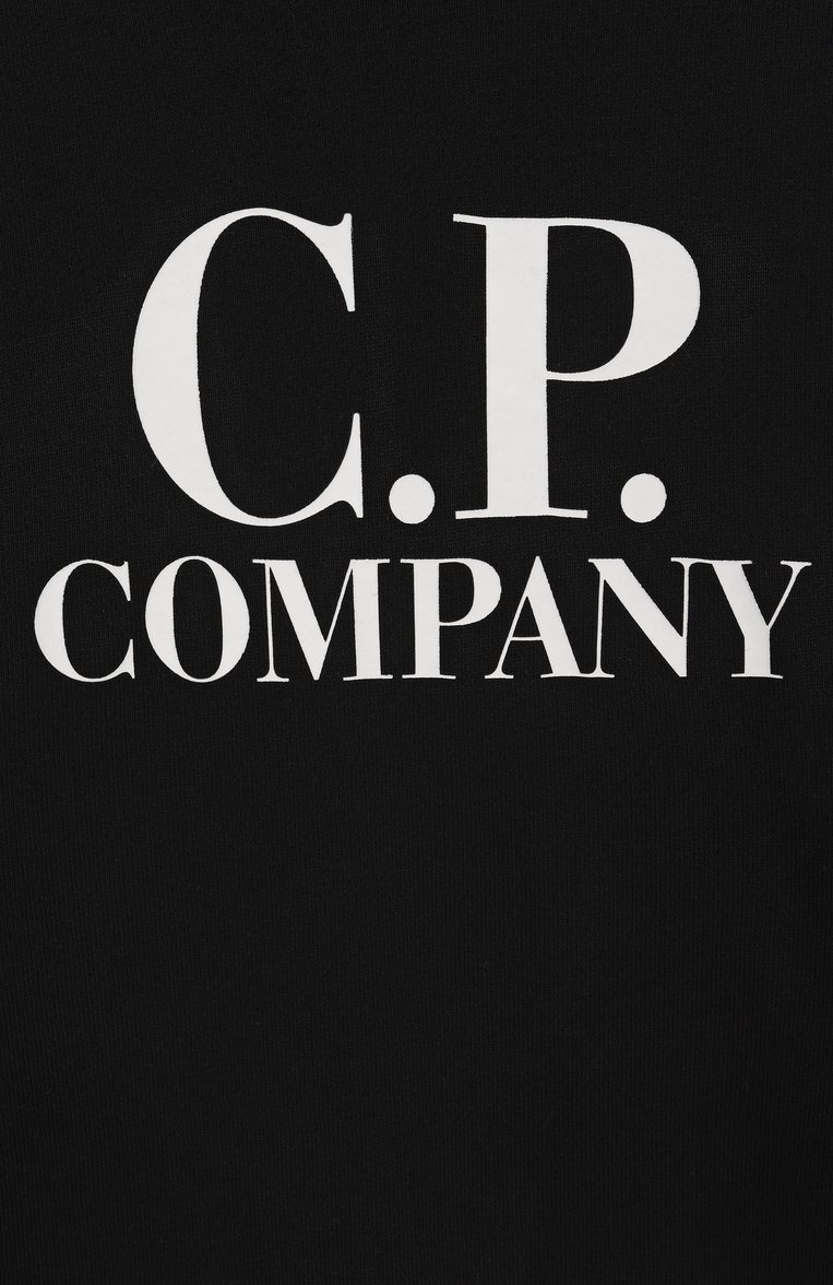 Детский хлопковый свитшот C.P. COMPANY черного цвета, арт. CNF00B/LCA69/10-14 | Фото 3 (Рукава: Длинные; Материал внешний: Хлопок; Мальчики Кросс-КТ: Свитшот-одежда, Толстовка-спорт; Автоматизация ТО: Проставлено; Автоматизация с�остава: Проставлено; Ростовка одежда: 10 - 11 лет | 140 - 146см, 13 - 15 лет | 158 см, 16 лет | 164 см)